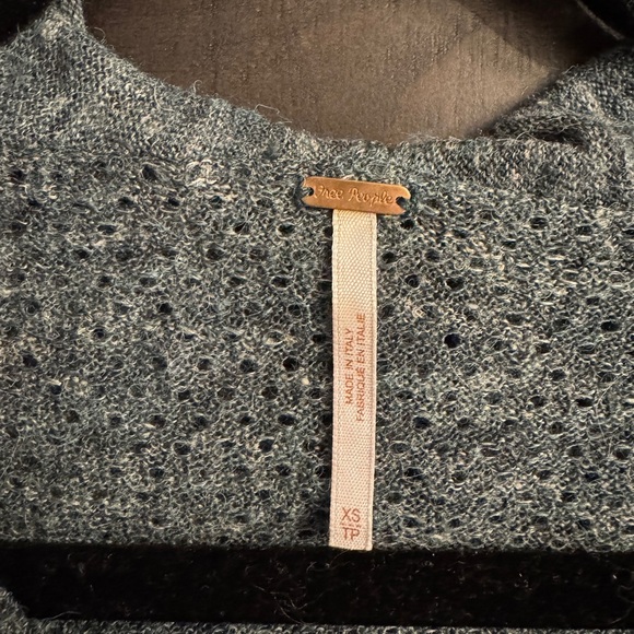 Free People Pullover Sweater Dress - Dark Teal, Cozy & Chic - Alpaca - Size XS - Picture 3 of 5